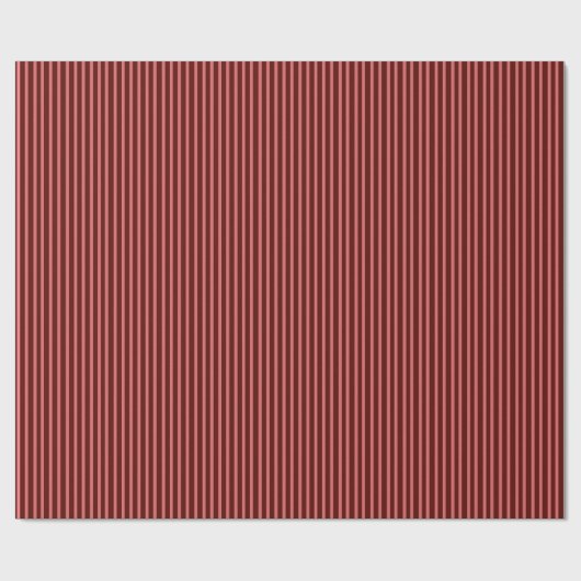 Burgundy Striped Cadeaupapier (Vlak)