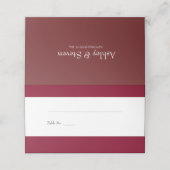 Burgundy Stripes-kaart Plaatskaartje (Buitenkant ongevouwen)