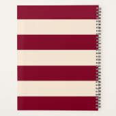 Burgundy Stripes Planner (Achterkant)