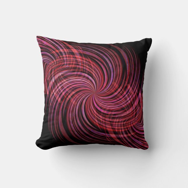 Burgundy Swirl American MoJo Pillow Kussen (Voorkant)