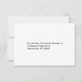 Burgundy Swirl Wedding RSVP (Achterkant)