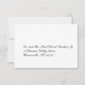 Burgundy Swirl Wedding RSVP (Achterkant)