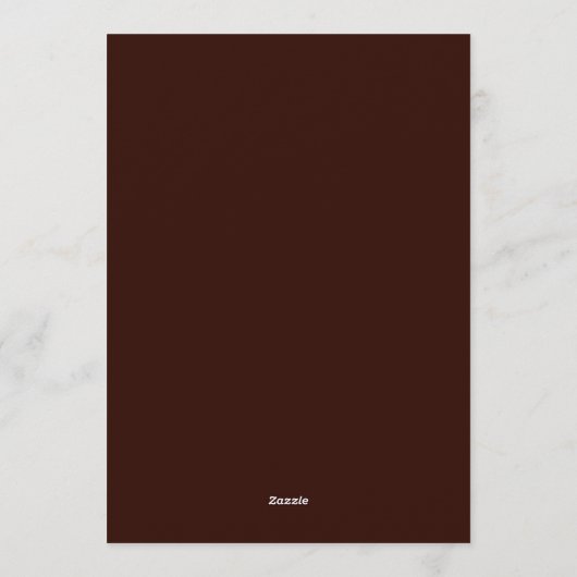 Burgundy Teal Dutch Bloom Wedding Kaart (Achterkant)