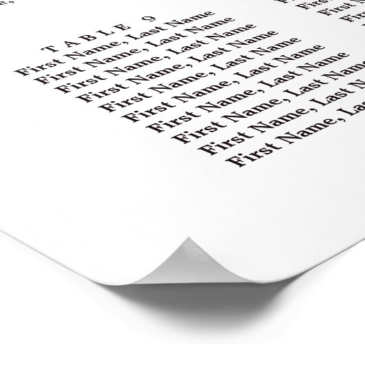 Burgundy Terracotta Floral Wedding Seating Chart Poster (Hoek)