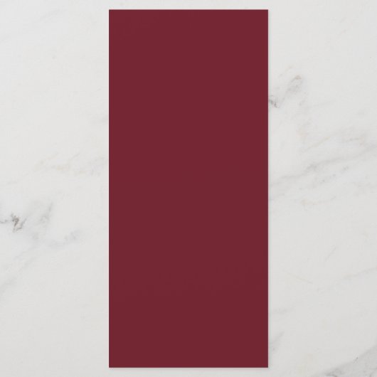 Burgundy Text Grey Gold Waterverf Alpine Mountain Menu (Achterkant)