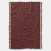 Burgundy Throw Blanket Deken (Voorkant Verticaal)
