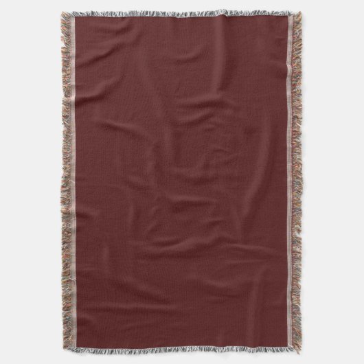 Burgundy Throw Blanket Deken (Voorkant Verticaal)