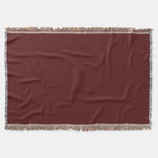Burgundy Throw Blanket Deken (Voorkant)