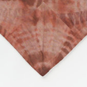 Burgundy Tie Dye Traditionele patroonstijl Fleece Deken (Hoek)