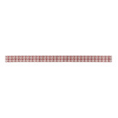 Burgundy Tubular Pattern Satin Ribbon Satijnen Lint (Voorkant)