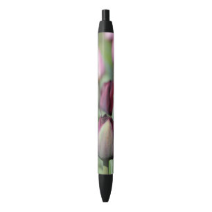Burgundy Tulip Zwarte Inkt Pen