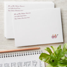 Burgundy Two Hearts Catholic Wedding Invitation