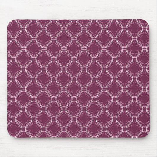 Burgundy Uptown Elegance Mousepad Muismat (Voorkant)