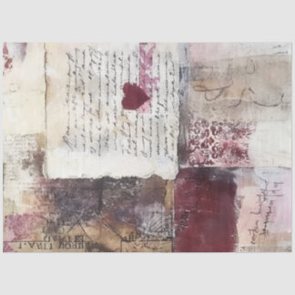 Burgundy Valentijn Serie Ontwerp #9 Tissuepapier