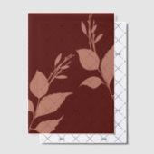 Burgundy Vellum met Bladeren Uitnodigingen (Offset (Uitnodiging))