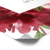 Burgundy verwelkomt de volgorde van de gebeurtenis poster (Hoek)