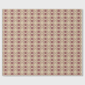 Burgundy Vine Pattern Wrapping Paper Cadeaupapier (Vlak)