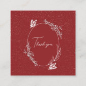 Burgundy Vlinderkaart Informatiekaartje (Voorkant)