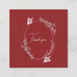 Burgundy Vlinderkaart Informatiekaartje