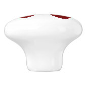 Burgundy Vlinderoverzicht, Aangepaste Kleur Keramische Knop (Zijkant)