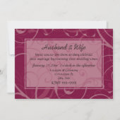 Burgundy Vow Renewal Ceremony Kaart (Achterkant)