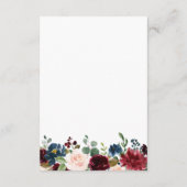 Burgundy Vrijgezellenfeest Date Night Idea Kaart (Achterkant)