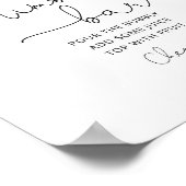 Burgundy vrijgezellenfeest Mimosa bar Poster (Hoek)