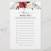 Burgundy Waar waren we vrijgezellenfeest? (Voorkant)