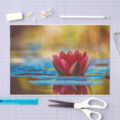 Burgundy Water Lily Tissuepapier (Craft)