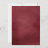 Burgundy Waterverf Arch Photo Afstuderen Aankondiging (Achterkant)