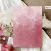 Burgundy Waterverf Chic Monogram Weddenschap Kaart