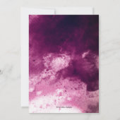 Burgundy Waterverf Wedding Kaart (Achterkant)