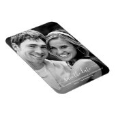 Burgundy Waterverf Winter Flowers Save the Date Magneet (Rechterzijde)