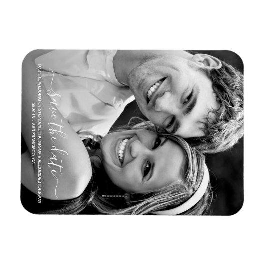 Burgundy Waterverf Winter Flowers Save the Date Magneet (Horizontaal)