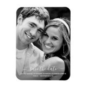 Burgundy Waterverf Winter Flowers Save the Date Magneet (Verticaal)