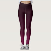 Burgundy Waves  Leggings (Voorkant)