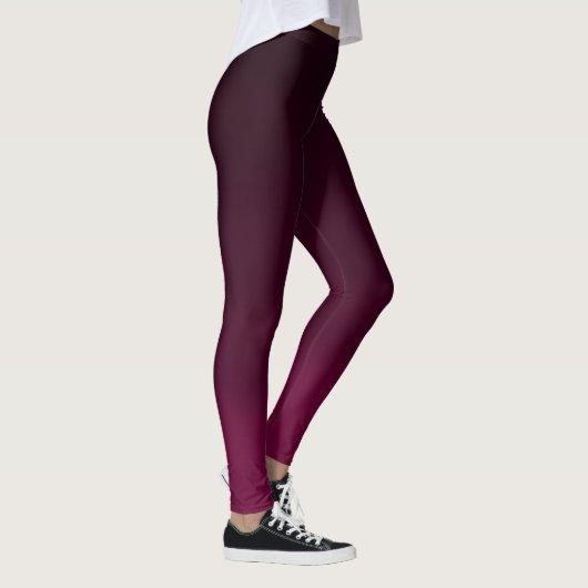 Burgundy Waves  Leggings (Rechts)