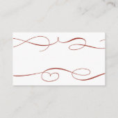   Burgundy Weddenschappen Plaatskaartje (Achterkant)