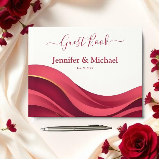 Burgundy Wedding Gastenboek