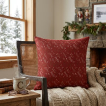 Burgundy Whimsy Doodle Worpillow