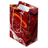 Burgundy White Digital Fluid Art Medium Cadeauzakje