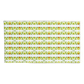 Burgundy White en Lime Green Kussensloop (Achterkant-Rechts)