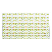 Burgundy White en Lime Green Kussensloop (Achterkant-Links)