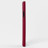 Burgundy White Framed Initiaal Monogram Case-Mate iPhone Case (Achterkant/rechts)