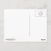 Burgundy White Mosque Briefkaart (Achterkant)