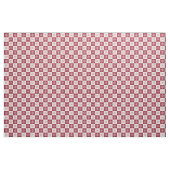 Burgundy White Snowflake Checkered Pattern Stof (Yard (91,4 cm))