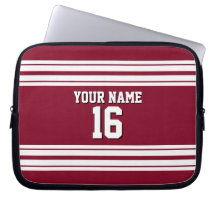 Burgundy White Team Jersey