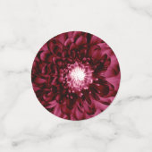 Burgundy wijn bloemstuk op maat te maken tafelconf confetti (Kleine voorkant)