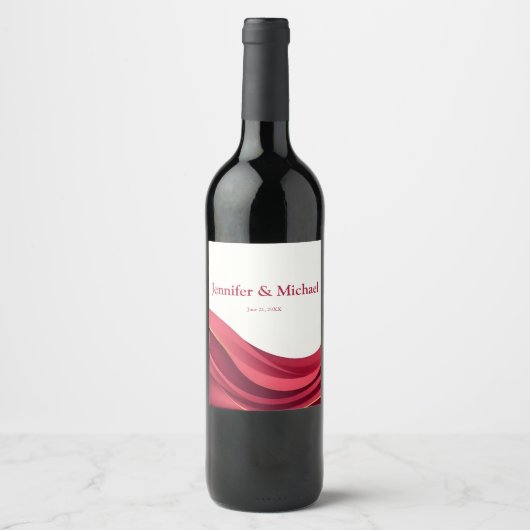 Burgundy Wijn Etiket (Voorkant)