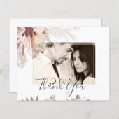 Burgundy Wijn Pampas Gras Tropisch Bruiloft (Voorkant / Achterkant)